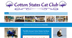 Desktop Screenshot of cottonstatescatclub.org