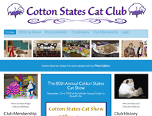 Tablet Screenshot of cottonstatescatclub.org
